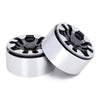 Metal 1.9" Beadlock Alloy Wheel Rim 9-Spokes for 1/10 RC Crawler Traxxas TRX4 Axial SCX10 90046 AXI03007 Redcat Gen8 - 4Pc Gray