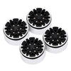 52*28mm Beadlock 1.9" Alloy Wheel Rim Hub for 1/10 RC Crawler Axial SCX10 90046 Traxxas TRX4 Redcat Gen8 - 4Px Black