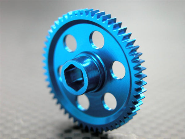 Team Associated RC18T Aluminum 7075 Main Gear (54T) - 1Pc Blue