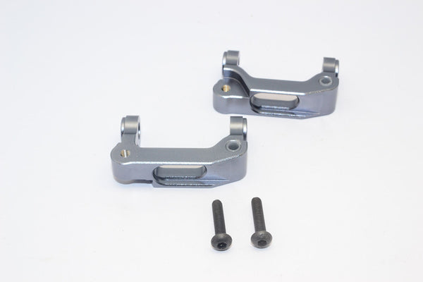 Tamiya M1025 Hummer Aluminum Front C-Hub - 1Pr Set Gray Silver