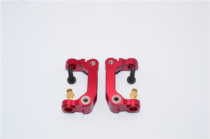 Tamiya M1025 Hummer Aluminum Front C-Hub - 1Pr Set Red