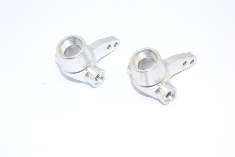 Tamiya M1025 Hummer Aluminum Front Knuckle Arm - 1Pr Silver