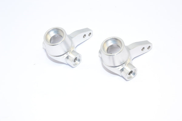 Tamiya M1025 Hummer Aluminum Front Knuckle Arm - 1Pr Silver