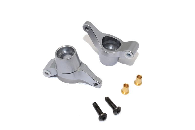 Tamiya M1025 Hummer Aluminum Rear Knuckle Arm - 1Pr Set Gray Silver