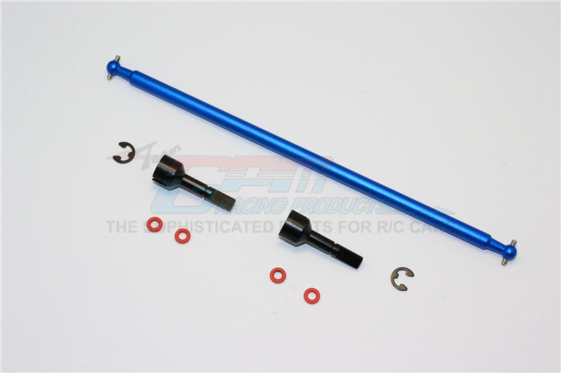 Tamiya M1025 Hummer Aluminum Main Shaft With Hard Steel Ends - 1Pc Set Blue