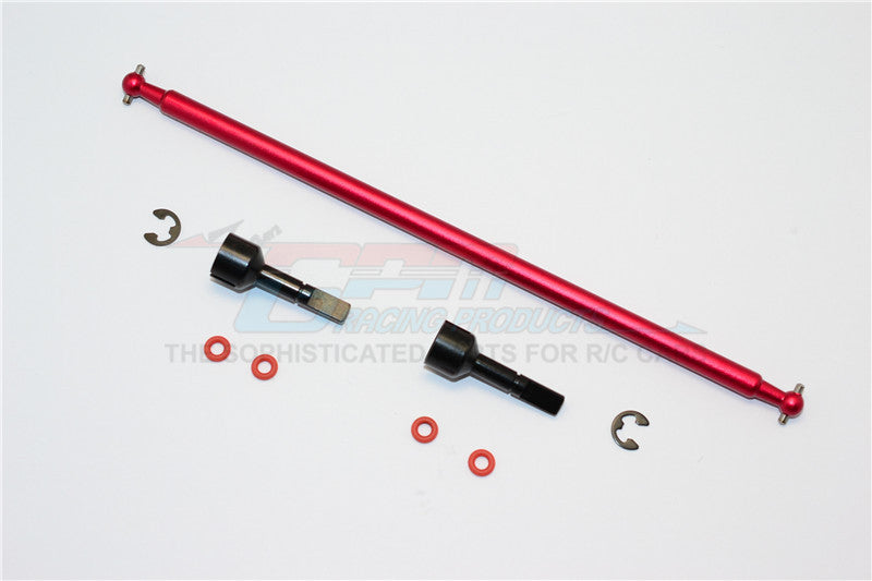 Tamiya M1025 Hummer Aluminum Main Shaft With Hard Steel Ends - 1Pc Set Red