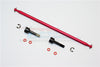 Tamiya M1025 Hummer Aluminum Main Shaft With Hard Steel Ends - 1Pc Set Red