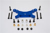 Tamiya M1025 Hummer Aluminum Front Damper Mount - 1Pc Set Blue