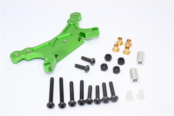 Tamiya M1025 Hummer Aluminum Front Damper Mount - 1Pc Set Green