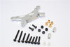 Tamiya M1025 Hummer Aluminum Front Damper Mount - 1Pc Set Silver