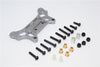 Tamiya M1025 Hummer Aluminum Rear Damper Mount - 1Pc Set Gray Silver