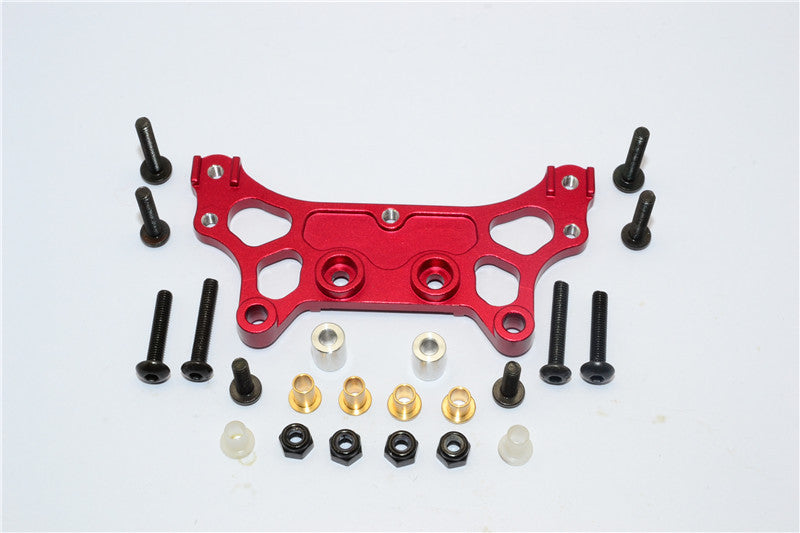 Tamiya M1025 Hummer Aluminum Rear Damper Mount - 1Pc Set Red