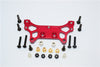 Tamiya M1025 Hummer Aluminum Rear Damper Mount - 1Pc Set Red