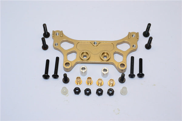 Tamiya M1025 Hummer Aluminum Rear Damper Mount - 1Pc Set Titanium