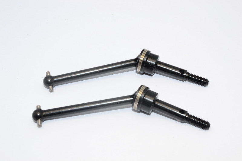 Tamiya M1025 Hummer Steel Front/Rear CVD Shaft (43mm) - 1Pr Black