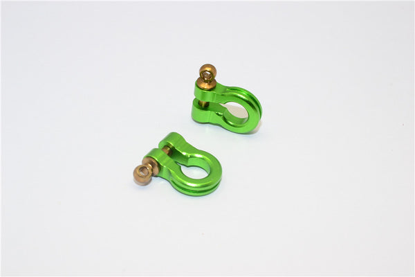 Aluminum Hook For RC Crawler, Jeep, and Truck Models - 2Pcs Set Green