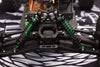 Aluminum 6061-T6 Front Adjustable Spring Dampers (102mm) For LOSI 1/10 Hammer Rey U4 Rock Racer-LOS03030 Upgrades - Orange
