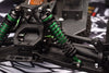 Aluminum 6061-T6 Front Adjustable Spring Dampers (102mm) For LOSI 1/10 Hammer Rey U4 Rock Racer-LOS03030 Upgrades - Green