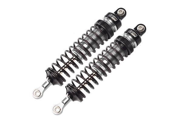 Aluminum 6061-T6 Front Adjustable Spring Dampers (102mm) For LOSI 1/10 Hammer Rey U4 Rock Racer-LOS03030 Upgrades - Silver