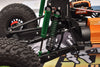 Aluminum 6061-T6 Rear Adjustable Spring Dampers (122mm) For LOSI 1/10 Hammer Rey U4 Rock Racer-LOS03030 Upgrades - Black