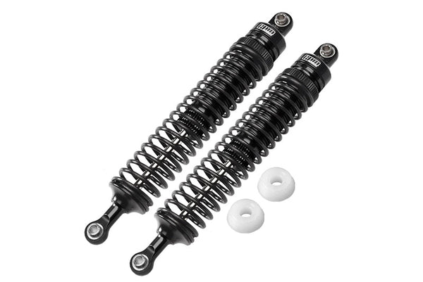 Aluminum 6061-T6 Rear Adjustable Spring Dampers (122mm) For LOSI 1/10 Hammer Rey U4 Rock Racer-LOS03030 Upgrades - Black