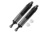 Aluminum 6061-T6 Rear Adjustable Spring Dampers (122mm) For LOSI 1/10 Hammer Rey U4 Rock Racer-LOS03030 Upgrades - Black