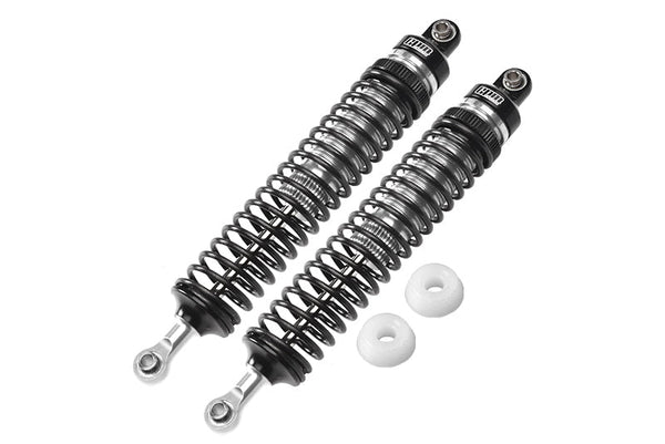 Aluminum 6061-T6 Rear Adjustable Spring Dampers (122mm) For LOSI 1/10 Hammer Rey U4 Rock Racer-LOS03030 Upgrades - Silver