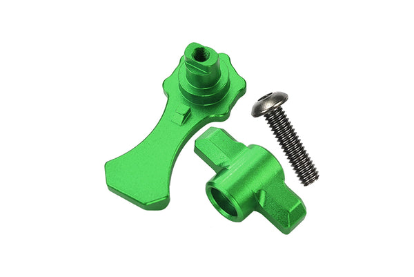 Aluminum Body Shell Lock For 1:10 Traxxas HOSS 4X4 VXL / E-Revo 2.0 VXL / Rustler 4X4 VXL / MAXX - 3Pc Set Green