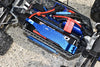 Traxxas Hoss 4X4 VXL (90076-4) Aluminum Battery Hold-Down - 3Pc Set Orange