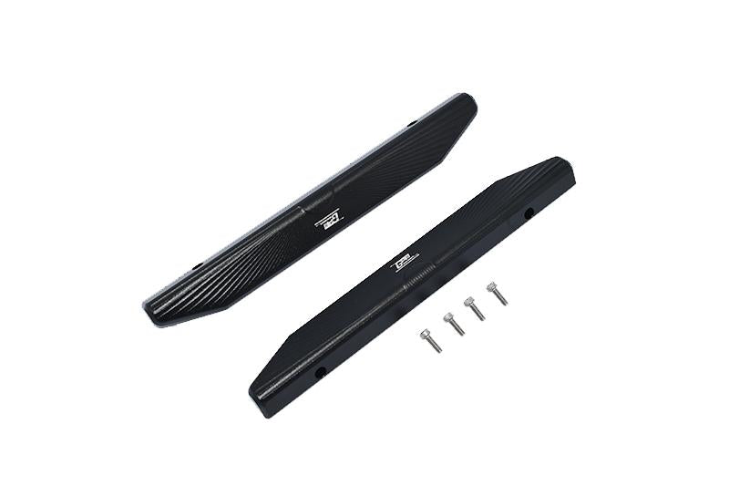 Traxxas Hoss 4X4 VXL (90076-4) Aluminum Chassis Nerf Bars (Longer Version) - 6Pc Set Black