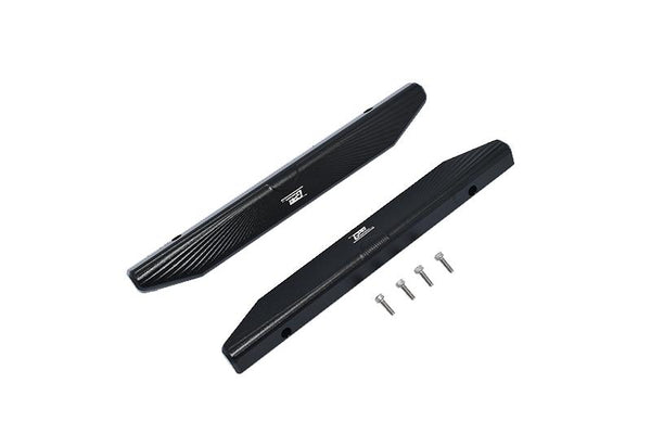 Traxxas Hoss 4X4 VXL (90076-4) Aluminum Chassis Nerf Bars (Longer Version) - 6Pc Set Black