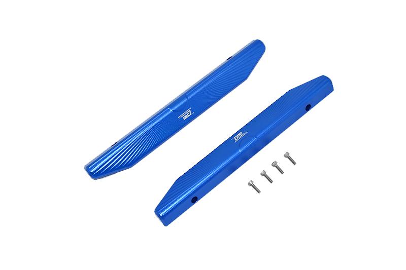 Traxxas Hoss 4X4 VXL (90076-4) Aluminum Chassis Nerf Bars (Longer Version) - 6Pc Set Blue