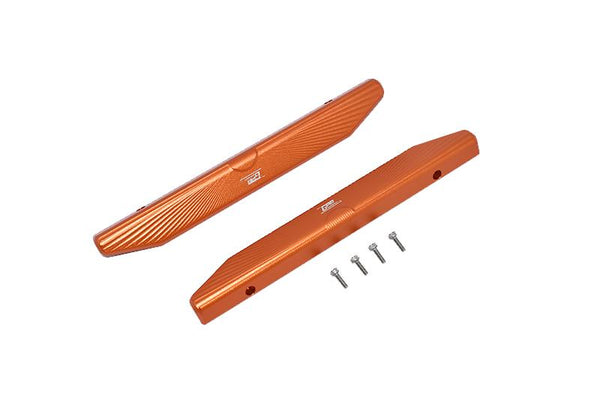 Traxxas Hoss 4X4 VXL (90076-4) Aluminum Chassis Nerf Bars (Longer Version) - 6Pc Set Orange