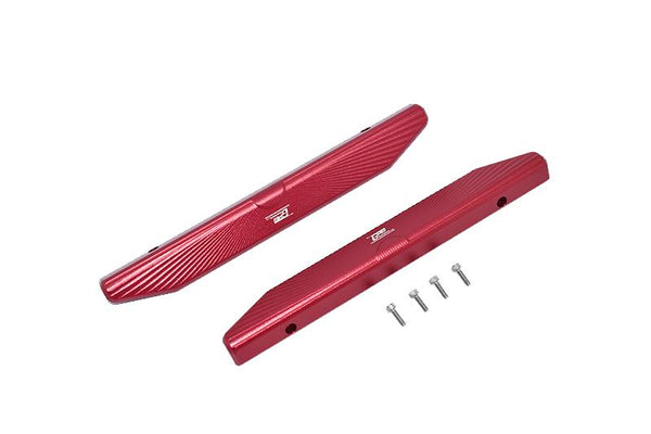 Traxxas Hoss 4X4 VXL (90076-4) Aluminum Chassis Nerf Bars (Longer Version) - 6Pc Set Red