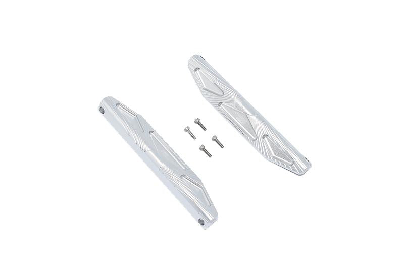 Traxxas Hoss 4X4 VXL (90076-4) Aluminum Chassis Nerf Bars (Silver Inlay Version) - 2Pc Set Silver