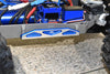 Aluminum Chassis Nerf Bars (Silver Inlay A Version) For Traxxas HOSS 4X4 VXL 90076-4 - 6Pc Set Blue