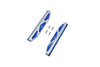 Aluminum Chassis Nerf Bars (Silver Inlay A Version) For Traxxas HOSS 4X4 VXL 90076-4 - 6Pc Set Blue
