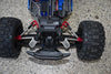 Aluminum Front Tie Rods With Stabilizer For C Hub For 1/10 Traxxas HOSS 4X4 VXL 90076-4 - 11Pc Set Black