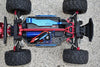 Aluminum Front & Rear Tie Rods With Stabilizer + Center Brace Bar & Mount For 1/10 Traxxas HOSS 4X4 VXL 90076-4 - 31Pc Set Orange