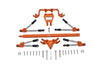 Aluminum Front & Rear Tie Rods With Stabilizer + Center Brace Bar & Mount For 1/10 Traxxas HOSS 4X4 VXL 90076-4 - 31Pc Set Orange