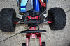Aluminum Rear Tie Rods With Stabilizer For 1/10 Traxxas HOSS 4X4 VXL 90076-4 - 13Pc Set Black