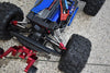 Aluminum Rear Tie Rods With Stabilizer For 1/10 Traxxas HOSS 4X4 VXL 90076-4 - 13Pc Set Black