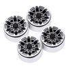 52*28mm Beadlock 1.9" Alloy Wheel Rim Hub for 1/10 RC Crawler Axial SCX10 90046 Traxxas TRX4 Redcat Gen8 - 4Pc Gray