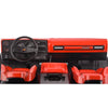 Full Interior Body Shell Cab Seat Kit for 1/10 RC Crawler Car Traxxas TRX4 1979 Blazer - Red