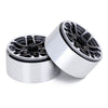 52*28mm Beadlock 1.9" Alloy Wheel Rim Hub for 1/10 RC Crawler Axial SCX10 90046 Traxxas TRX4 Redcat Gen8 - 4Pc Gray