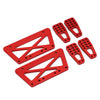 Aluminum Chassis Frame Lift Mount Kit for 1/10 RC Crawler Car Axial SCX10 DIY Upgrade Parts - 1 Set Red