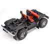 Full Interior Body Shell Cab Seat Kit for 1/10 RC Crawler Car Traxxas TRX4 1979 Blazer - Red