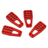 Aluminum Chassis Frame Lift Mount Kit for 1/10 RC Crawler Car Axial SCX10 DIY Upgrade Parts - 1 Set Red