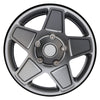 Metal 1.9" Beadlock 5-Spokes Wheel Rim Hub for 1/10 RC Crawler Traxxas TRX4 Axial SCX10 90046 Defender D90 D110 - 4Pc Set Grey