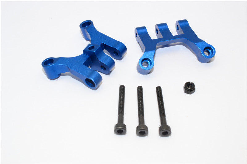 Vaterra K5 Blazer Ascender Aluminum Front/Rear Gear Box Mount - 2Pcs Set Blue